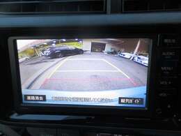 バックが苦手な方は必見！ライン表示付きのバックモニターが障害物を映し出してくれます！