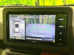 【パノラマモニター】専用のカメラにより、上から見下ろしたような視点で360度クルマの周囲を確認することができます☆死角部分も確認しやすく、狭い場所での切り返しや駐車もスムーズに行えます。