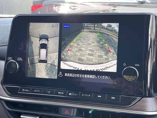☆　【アラウンドビューモニター】　車を上から見る感覚で車庫入れもピッタリとつけられます　死角部分も確認しやすく、狭い場所での切り返しや駐車もスムーズに行えます　☆