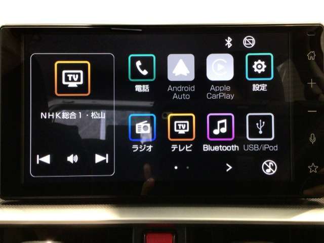 ディスプレイオーディオ、フルセグTV・Bluetooth付、もちろんFM/AMラジオもお聞きいただけますよ♪