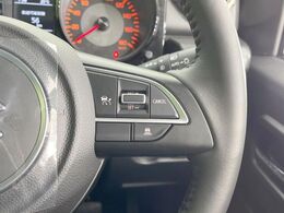 【クルーズコントロール】高速道路もラクラク走行。アクセルを離しても一定速度で走行ができ、長距離運転時の負担を軽減！加速・減速も簡単なスイッチ操作で調整できます。