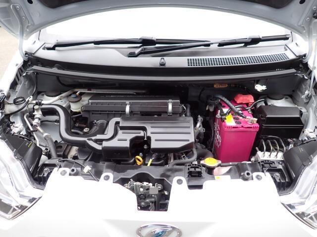 エンジンルームは綺麗ですよ。機関機構系も良好です。納車前に点検整備も行います。