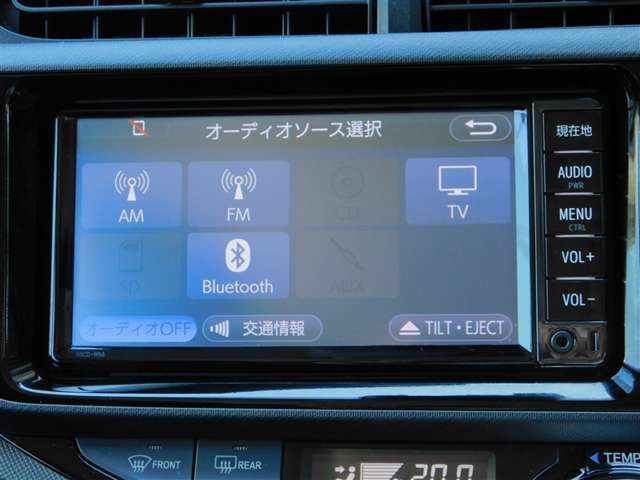 ワンセグやBluetoothオーディオ再生機能付き