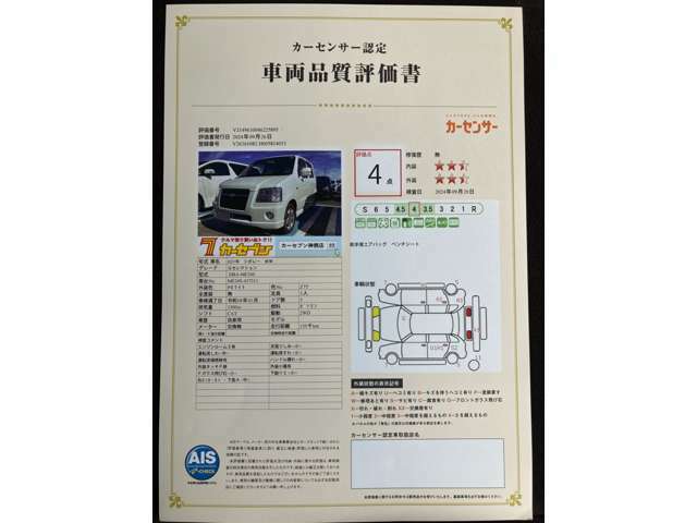 車両品質評価表