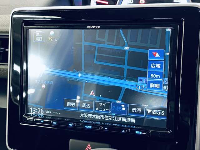 「フルセグナビ」　ナビ付きで知らない土地のドライブも安心！CD、DVD、TVも楽しめます♪