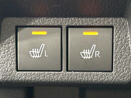 【シートヒーター】寒い日に重宝するシートヒーター！エアコンより早く温まってくれるので寒がりの人も安心ですね♪エアコンの温風は乾燥するから苦手、という方にもをおすすめです。