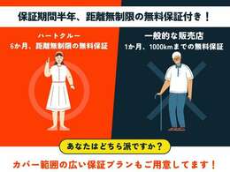 ◆全車半年間走行無制限保証付！！（一部対象外のお車もございます）◆