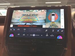 【パノラミックビューモニター】専用のカメラにより、上から見下ろしたような視点で360度クルマの周囲を確認することができます☆死角部分も確認しやすく、狭い場所での切り返しや駐車もスムーズに行えます。