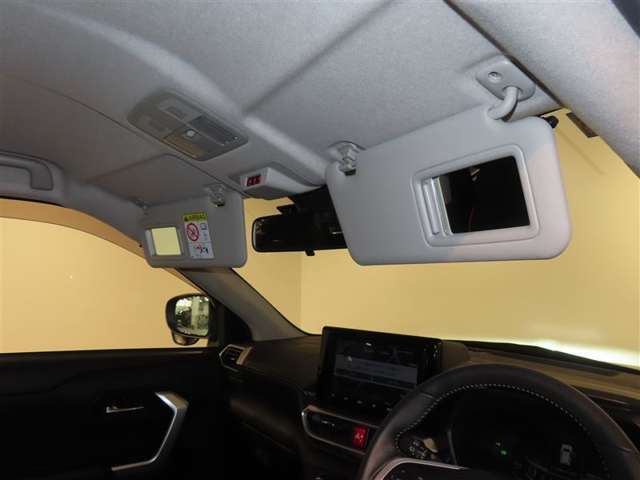 運転席・助手席バニティーミラー付きサンバイザー