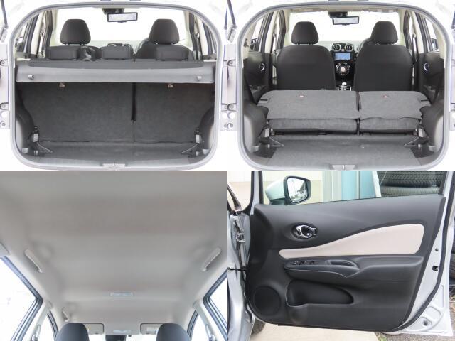 シートを倒せば、ラゲッジスペースがこんなにも広くなりますよ♪