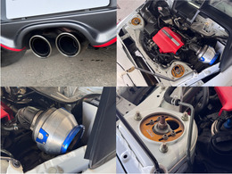 無限フルエアロ　無限マフラー　HKS車高調　ブリッツエアクリ　センターディスプレイ/Bluetooth　バックカメラ　ETC　クルーズコントロール　ハーフレザーシート　LEDヘッドライト　スマートキー