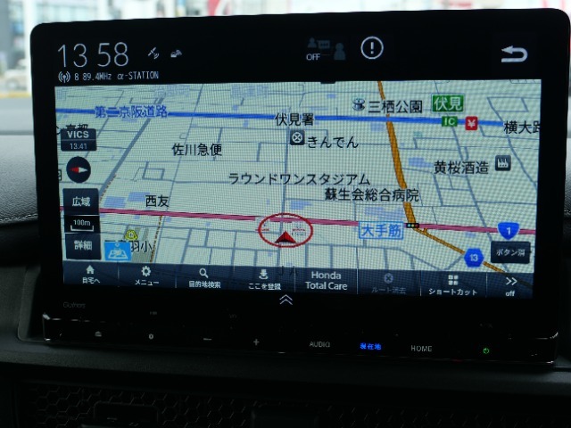 地図画面の写真です。