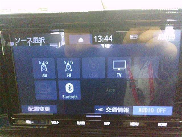 嬉しい装備です♪フルセグTV・DVD再生・Bluetoothオーディオに対応しています！！