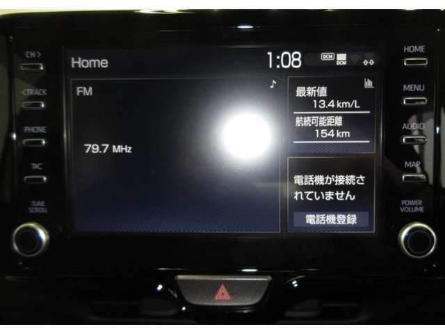 ディスプレイオーデイオ（AM/FMチューナー・Biuetooth・USB入力）が付いています。