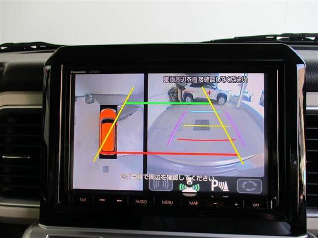 雨の日や後進駐車をサポートするバックモニター