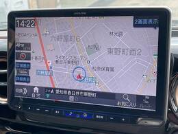 アルパイン11型フローティングナビ搭載。最新型のナビへの交換も可能です。