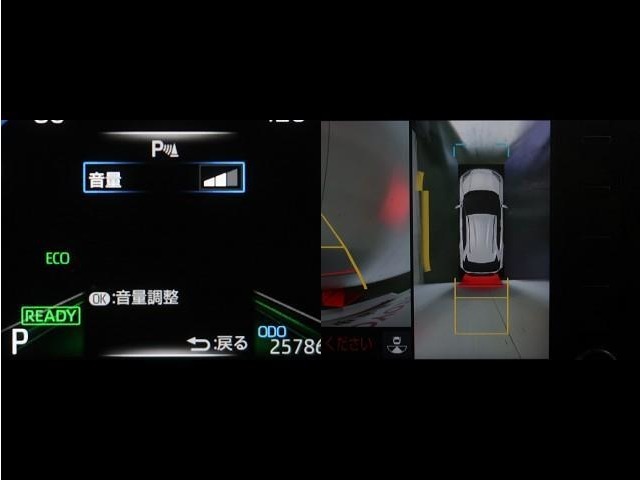 コーナーセンサーを車の前後に装備。障害物までの距離に応じて警告音を変えてお知らせ。縦列駐車時や駐車場・車庫などでの取り回しをサポートします。詳細は販売店スタッフまでおたずねください。