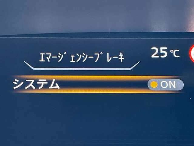 「エマージェンシーブレーキ」　今や必需品！万が一の時にも安心、ぶつかりそうな時に自動で減速してくれます♪