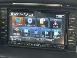 純正HDDナビ付き！DVD再生、フルセグTV、Bluetoothオーディオ、バックモニターと装備が充実しております！