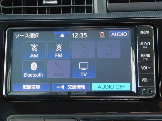 ワンセグやBluetoothオーディオ再生機能付き