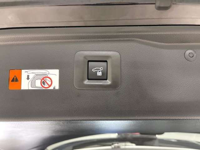 パワーバックドアです。荷物を持っていても、ボタンを押すだけで簡単に開閉ができます。