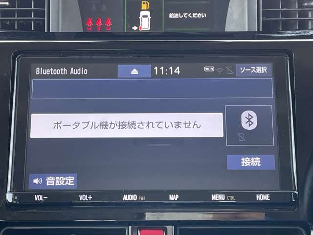 「Bluetoothオーディオ」　ナビはBluetoothオーディオに対応♪お手持ちのスマホに保存した音楽を車内でお楽しみいただけます♪