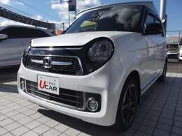 プラチナホワイトパ-ル/ブラックルーフの2ト-ンカラ-です。走りを磨いたパワフルに走れるDOHCターボ仕様車「プレミアム ツアラー」