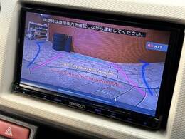 ガイドライン付きのバックカメラ