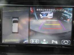 お車を上から見下ろしたような視点で駐車できる便利な全方位モニターも装備しています！