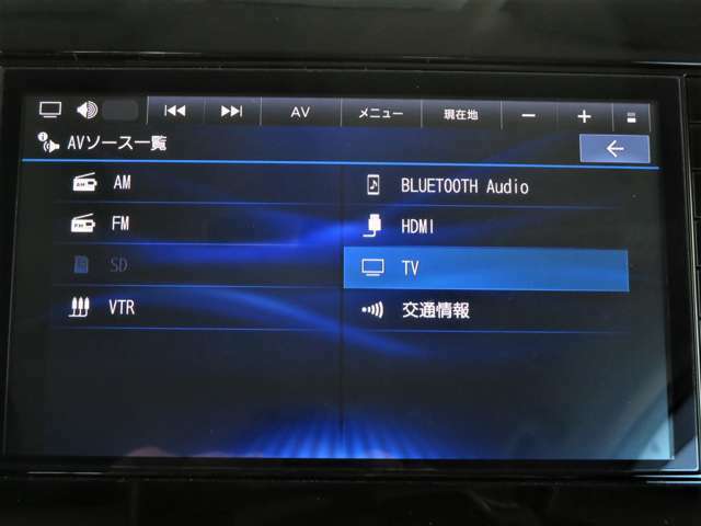 大画面フルセグTV内蔵ナビゲーション☆Bluetoothの入力に対応♪（※HDMI接続は別売のケーブルが必要です）