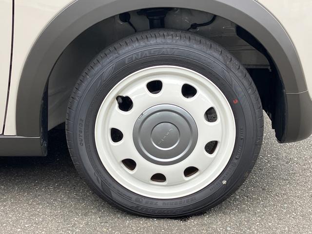 【155/65R14　ラジアルタイヤ】やわらかい雰囲気の軽く腐食しにくい純正アルミホイール！