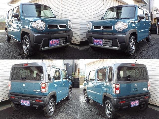 登録しただけの届け出済み未使用車のハスラー　ハイブリッドG！　オプションのツートンカラーでフルタイム4WDです！お問い合わせはお早めに！