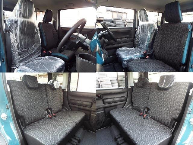 乗り心地がいいシート！後部座席はセパレートで倒れるので使いやすいですよ！