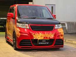 K-BREAKフルエアロ(Fr,SS,R) 車高調 マフラー フルカスタムペイント フレアパターン グラインダータトゥー サブウーファー PIAAフローラルクロス16インチAW LEDブラックホール 天張カスタムペイント