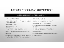 当車両のオプション一覧で御座います。