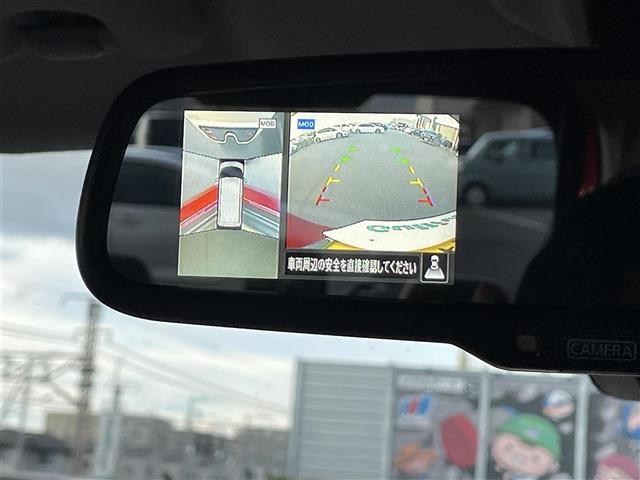 【バックミラー】大きくて見やすいので、後方を見るときも安心です！