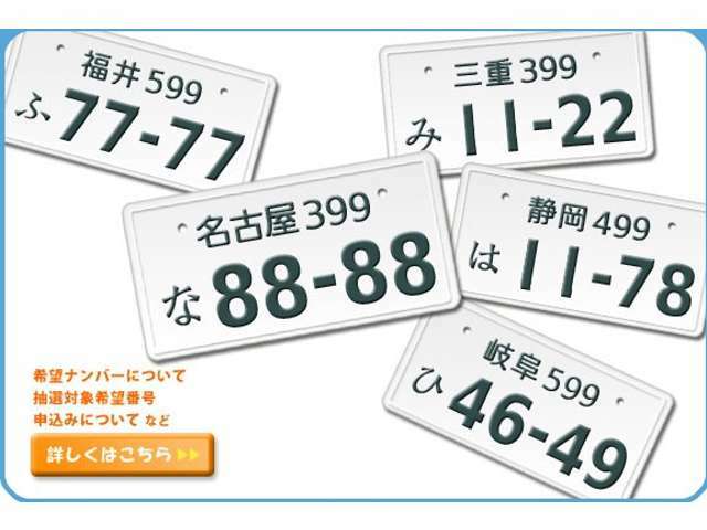 Aプラン画像：☆希望ナンバー☆愛車のナンバー！思い出でにのこしましょう！！！好きな番号！語呂合わせ！縁起！ゲン担ぎ、ぞろ目！エンジェルナンバー！車両関係！誕生日・記念日！など！いかがでしょうか。