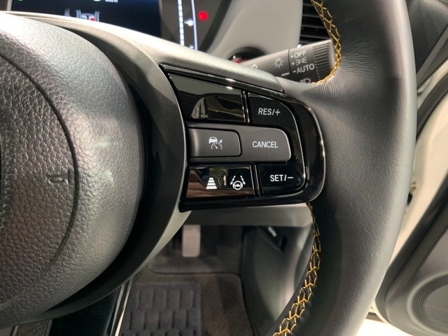 クルーズコントロールを装備しています。高速道路などで一定の速度で走ってくれるので運転が楽ですよ！速度を設定できますので、スピードの出しすぎにも注意できます。