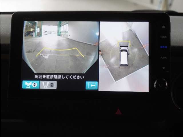 ◆全周囲カメラシステム◆運転席から見えにくい後方などをナビ画面で確認でき運転を支援するシステムです！