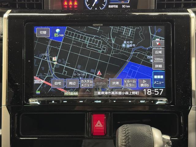 【彩速ナビ】ケンウッド社ブランドの「彩速（さいそく）ナビ」を装備しております（9インチ）。使いやすさはもちろん、オーディオ機能も充実！旅行はもちろん、通勤や買い物など普段のドライブも楽しくなるはず。