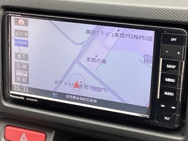 ナビゲーションを装着しております。知らない土地でも迷わすいけます。