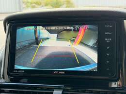 【バックカメラ】駐車時に後方がリアルタイム映像で確認できます。大型商業施設や立体駐車場での駐車時や、夜間のバック時に大活躍！運転スキルに関わらず、今や必須となった装備のひとつです！