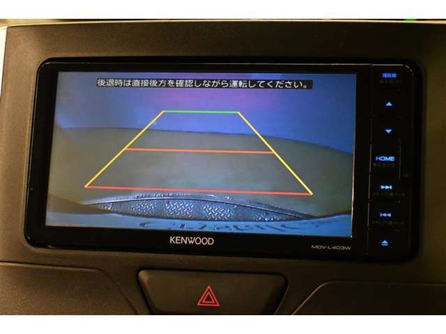 バックガイドモニターで後方の確認が出来て安心です。
