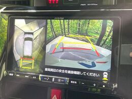【パノラマモニター】専用のカメラにより、上から見下ろしたような視点で360度クルマの周囲を確認することができます☆死角部分も確認しやすく、狭い場所での切り返しや駐車もスムーズに行えます。