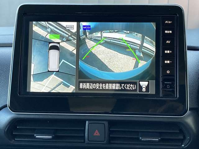 アラウンドビューモニター☆全方向見えるので駐車が苦手な方も安心です。