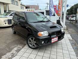 スズキスポーツ☆後期型☆ターボ☆4WD☆モモステ☆レカロシート☆フルエアロ☆社外ポータブルSDナビ☆CD再生可☆USB給電☆リアワイパー☆Gフォグ☆純正14インチアルミホイール☆禁煙車