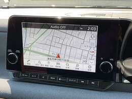 【日産メーカー純正のコネクト大画面ナビゲーション！】遠くへのお出かけする際の心強い味方です！自車位置の確認はもちろん、Bluetooth接続や機能も充実。大きな画面で各操作もしやすく安心です。