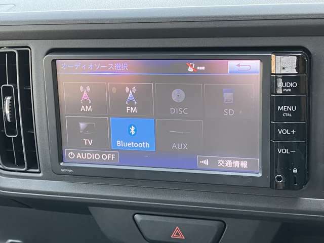 Bluetooth接続等オーディオソースも充実しています！楽しくドライブができますよ♪