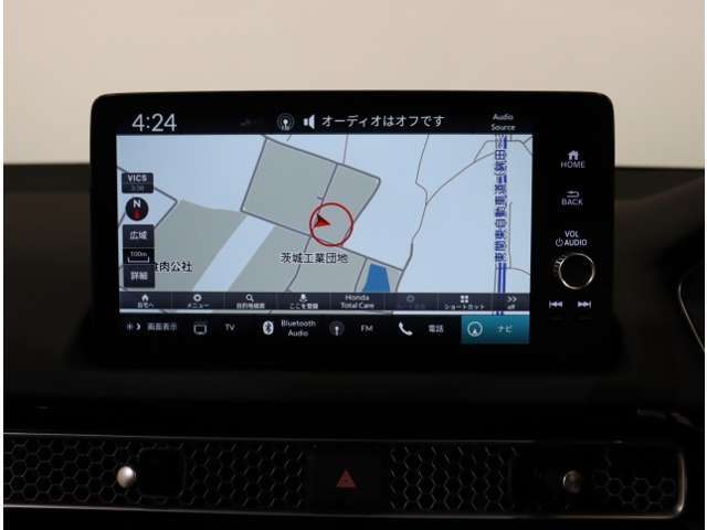 ホンダ純正メモリーナビ付なので、迷わず目的地まで安心。