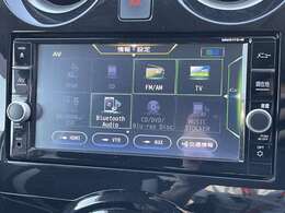 フルセグ・Bluetoothオーディオ・DVDなどオーディオ機能も充実！
